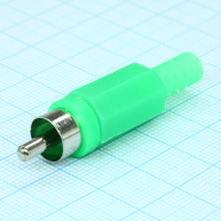 RP-405-GN-EN RCA штекер кабельный, разъем типа 