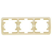 Рамка 3-м Mimoza горизонт. крем 32013 Makel pe657495 фото