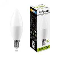 Лампа светодиодная LED 13вт E14 белый матовая свеча 38108 Feron pe801879 фото