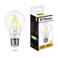 Лампа светодиодная LED 9вт Е27 теплый FILAMENT 25631 Feron pe802135 фото
