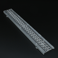 ASL280D40H56LED60G Линейная линза на 56 светодиодов (28x2) 2835/3030/3016, эфф=93%, ~60°, 280x40мм H:7,1мм, PMMA ASAHI OPTICS pe606807 фото