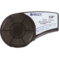 brd139741 M21-375-595-BK лента 9.53 мм/6.4 м, винил, белый на черном BRADY pe942935 фото