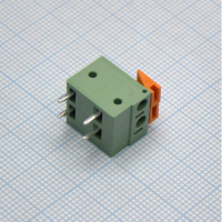 DG142R-5.08-02P-14-00A(H) Нажимной безвинтовой клеммный блок 2 контакта. Зажим типа торцевой контакт. Серия DG142R-5.08 Degson pe106327 фото