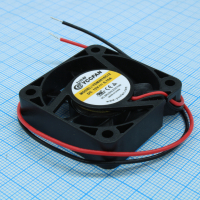 YDM4010C12 Вентилятор 12В 40х40x10 C, 0.6Вт, 6500 об/мин, 9.33м3/час, 25.1дБ, подшипник скольжения CycleSeal, тип вывода - провод YCCFAN pe526936 фото