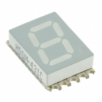 HDSM-431C Модуль индикаторный 1-знаковый 8-ми светодиодный красный общий анод 10-Pin SMD лента на катушке Broadcom pe200536 фото