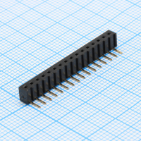 DS1026-02-1X16S8BR Разъем штыревой однорядный, розетка угловая на плату 16 контактов, шаг 2.0мм CONNFLY pe391256 фото