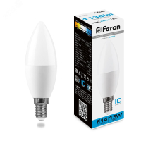 Лампа светодиодная LED 13вт E14 дневной матовая свеча 38109 Feron pe801881 фото