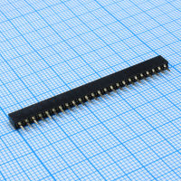 DS1026-01-1X24S8BV Гнездо на плату 1x24 конт., шаг 2.00мм, высота 4.3мм, позолоч. CONNFLY pe522841 фото