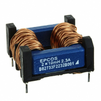 B82733F2232B001 Фильтр синфазных помех 2x10 мГн,  2.3А,  188 мОм, 300В, горизонтального исполнения TDK-EPCOS pe154202 фото