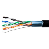 Кабель витая пара F/UTP кат.5E 4х2х0.51 solid Cu PE Out Premium (м) 01-1010-4 SUPRLAN pe577114 фото