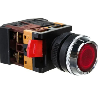 КНОПКА ABLFS-22 КРАСНЫЙ D22ММ НЕОН/220В Andeli pe762715 фото