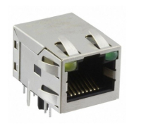 JXD2-0015NL Modular Connectors / Ethernet Connectors RJ45 1x4 Tab Up 1:1 GreenPHY 1000Base-T PULSE pe502619 фото