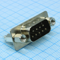 DS1034-09MBNSI44 Разъем D-Sub, вилка 9 контактов прямая на плату, черный изолятор, BRJ Type 4.8мм CONNFLY pe523099 фото