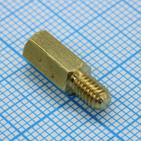 H-L1000-1600-5-04-1N1W-9 Стойка латунная шестигранная М4 отверстие-винт, L= 10мм CONNFLY pe785243 фото