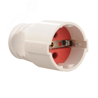 Розетка штепсельная Accessories с заземл. бел. 715-0701-607 Lezard pe553308 фото