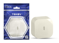 Переключатель 1-кл. ОП Frea 10А IP20 250В АБС-пластик беж. TKE-FR-P1-C02 TOKOV ELECTRIC pe554844 фото