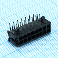 430451600 Прямоугольный разъем, Серия Micro-Fit 3.0 43045, 16 контакт(-ов), Штыревой Разъем, 3 мм Molex pe362588 фото