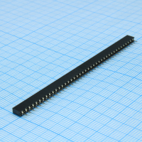 DS1026-01-1X40S8BV Гнездо на плату 1x40 конт., шаг 2.00мм, высота 4.3мм, позолоч. CONNFLY pe391260 фото