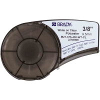 brd139748 M21-375-430-WT-CL лента 9.53 мм/6.4 м, полиэстер, белый на прозрачном BRADY pe942941 фото