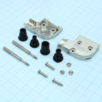 DS1047-01-09M2 Кожух для D-SUB разьема 9 контактов угловой, металлический CONNFLY pe420189 фото