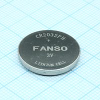 CR2032PH Li, MnO2 батарея типоразмера R20, 3В, 0.24Ач, стандартная форма, -20...70 °C Fanso pe399198 фото