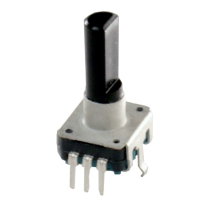 PEC12R-4125F-S0012 Энкодер PEC12, 12 щелчков, 12 импульсов, пластмассовый вал с лыской 25мм, горизонтальные выводы, 10мА, питание 5В BOURNS pe308830 фото