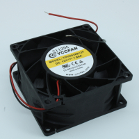 YDU8038B12F Вентилятор 12В 80х80x38 B, 15.96W, 11000 об/мин, 142.43м3/час, 59.5дБ, подшипник качения, тип вывода - провод YCCFAN pe526943 фото