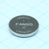 CR2032T Li, MnO2 батарея типоразмера R20, 3В, 0.22Ач, стандартная форма, -40...85 °C Fanso pe399199 фото