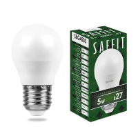 Лампа светодиодная LED 5вт Е27 белый матовый шар 55026 Feron pe802143 фото