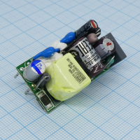 MFM-05-5 AC-DC med, 5Вт, вход 80...264В AC 47...440 Гц, выход 5В/1А, изоляция 4000В AC, без корпуса 42х22.3х20.5мм, -40...+85°C Mean Well pe378975 фото