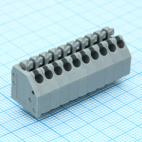 DG250-3.5-10P-11-00A(H) Нажимной безвинтовой клеммный блок 10 контактов. Зажим типа торцевой контакт. Серия DG250-3.5 Degson pe450399 фото