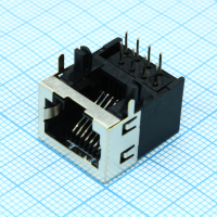 DS1125-S80BP Разъем 8P8C (RJ45) розетка на плату, угловой экранированный CONNFLY pe475232 фото