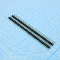 DS1029-01-1X40P8BVA18-B Штыревой соединитель, 1х40 шаг 2,54мм.,однорядный (A=6.00мм, C=10.40мм, B=3.00мм) CONNFLY pe527201 фото