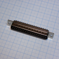 DS1033-37MBNSISS Разъем D-Sub, вилка 37 контактов под пайку, черный изолятор CONNFLY pe317793 фото