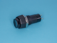 PSW-6A-B Кнопка восьмиугольная 220В 1А без фиксации, крепление гайка, черная BrownBear pe387425 фото