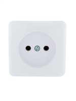 Розетка 1-м ОП Viola 16А IP20 без заземл. бел. 751-0200-121 Lezard pe556642 фото