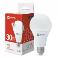 Лампа светодиодная LED-A70-VC 30Вт грушевидная 4000К нейтр. бел. E27 2850лм 230В 4690612024141 IN HOME pe575586 фото