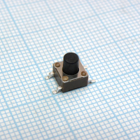 5-1437565-0 Кнопка тактильная 6Х6мм усилие нажатия 160гр SMD монтаж 24В 0,05А TE Connectivity pe328035 фото