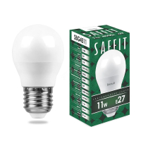 Лампа светодиодная LED 11вт Е27 белый матовый шар 55139 Feron pe801891 фото