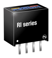 RI-0505S Преобразователь DC/DC на печатную плату вход 5В выход 5В 0.4A 2Вт 4-Pin SIP модуль туба RECOM pe426595 фото