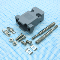 DS1045-09AP1L1-B Кожух для D-SUB разьема 9 контактов с удлиненными винтами, пластик, серый CONNFLY pe506723 фото