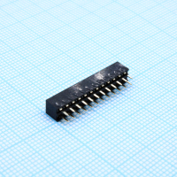 DS1026-06-2X12S8BV Гнездо на плату 2x12 конт., шаг 2.00мм, высота 4.3мм ширина 4.1мм, позолоч. CONNFLY pe391267 фото