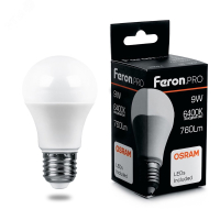 Лампа светодиодная LED 9вт Е27 дневной Feron.PRO 38028 Feron pe802148 фото