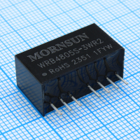 WRB4805S-3WR2 Преобразователь DC/DC на печатную плату 3Вт вход 36...75В выход 5В 600мА MORNSUN pe477284 фото