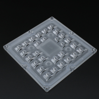 ALST100D28LEDT2 Групповая линза на 28 светодиодов , диаграмма T2, 100x100мм, PC ASAHI OPTICS pe820068 фото