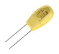 T350A105K035AT7301 Конденсатор танталовый радиальный 35 В; 1 мкФ; ±10%; -55°C…+125°C KEMET pe1038436 фото