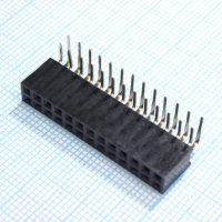 DS1024-2X13R2 Гнездо на плату угловое 2x13 конт., шаг 2.54 мм., длина 8.5мм CONNFLY pe339301 фото