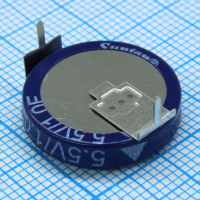 TS12-01-5R5-H105DZFR Ионистор стандартный 5,5V, 1F, -25...+70°C, 1000h, 18,7x6mm, горизонтального исполнения SUNTAN pe549734 фото