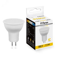 Лампа светодиодная LED 11вт 230в G5.3 теплый 38137 Feron pe801895 фото