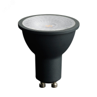 Лампа светодиодная LED 7вт 230в GU10 белый с линзой 110 гр. черный корпус Feron PRO 48957 Feron pe802151 фото
